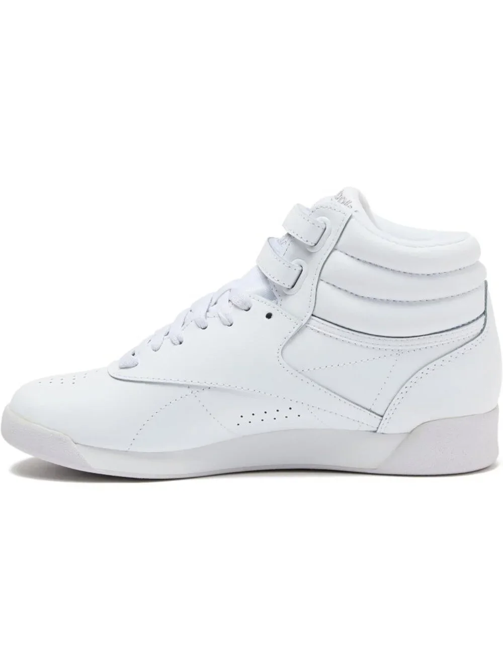 Women's White Freestyle Hi High Top Lightweight Sneakers Basketball Shoes